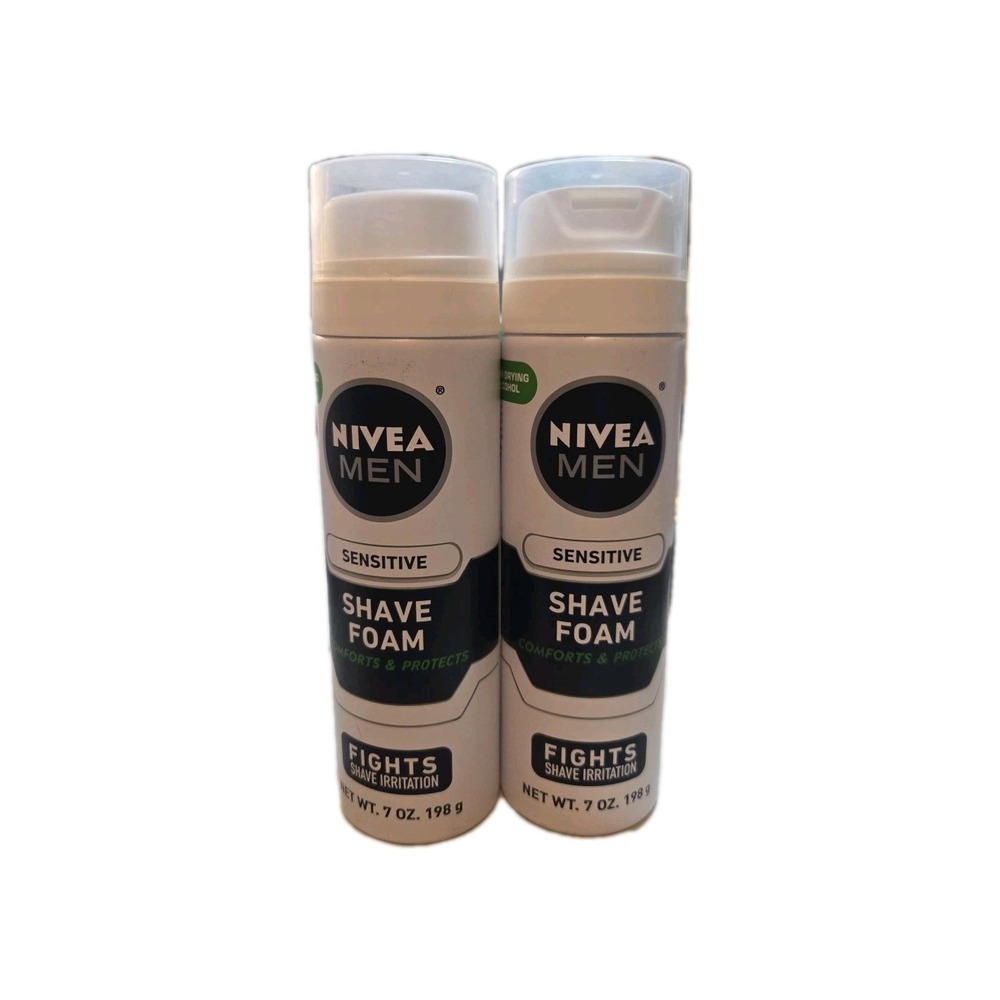 NIVEA MEN Sensitive Shave Gel with Vitamin E, Soothing Chamomile 7 Oz (2-Pack)..